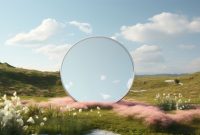 Mirror landscape outdoors nature.